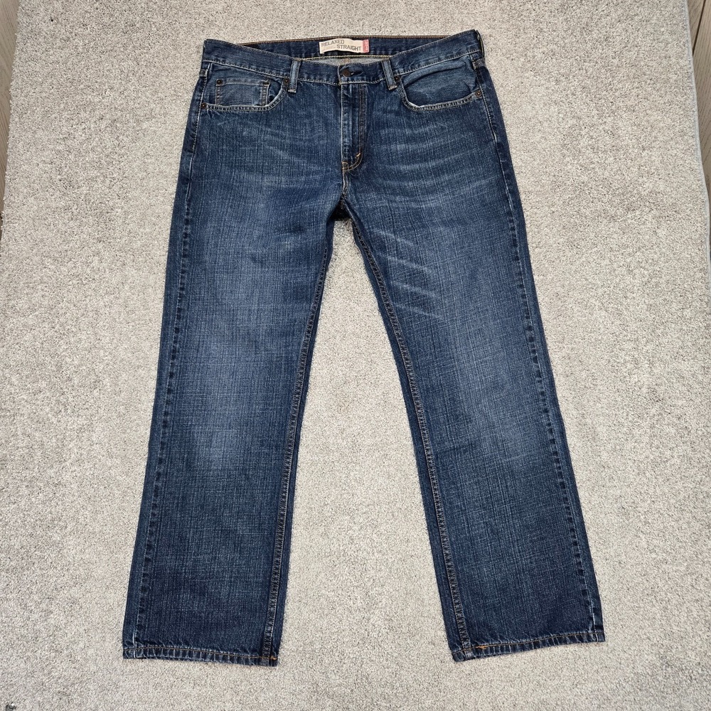 Levis 559 Jeans Men 36x30 Blue Relaxed Straight 100% Cotton